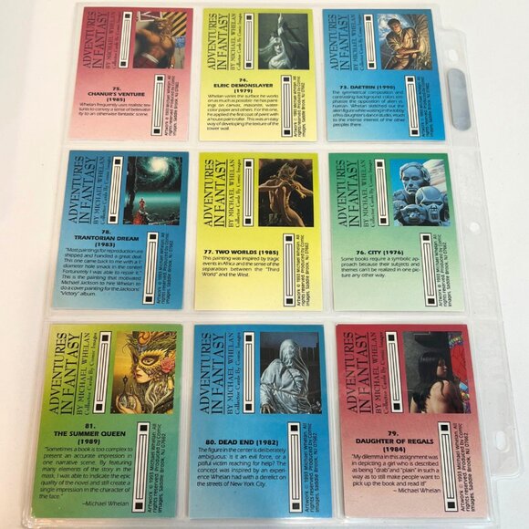 9 Vintage Michael Whelan Adventures in Fantasy trading cards 1993 Comic Images - Picture 2 of 4